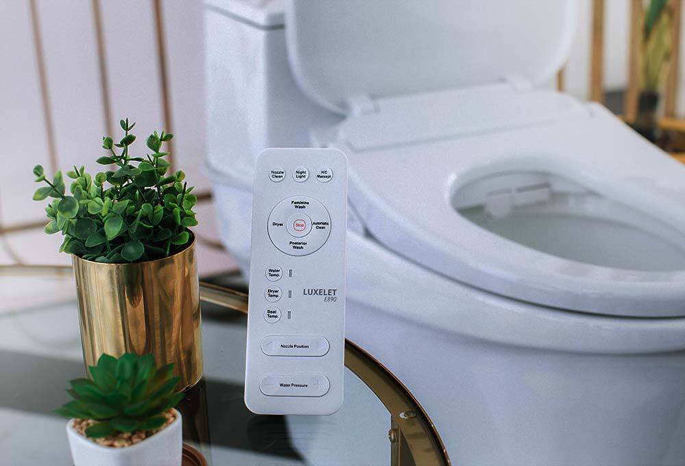 Toilet and bidet with remote control