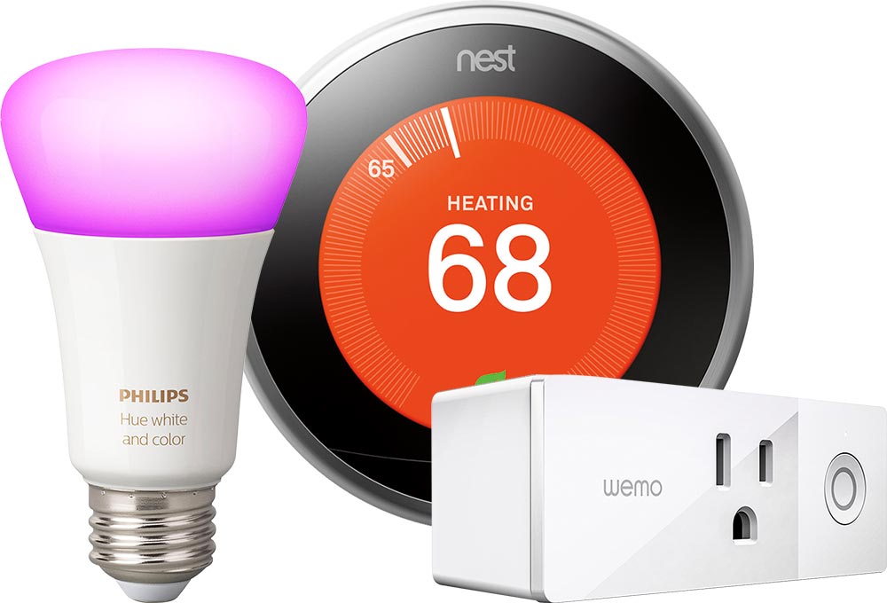 Smart plug, thermostat and bulb