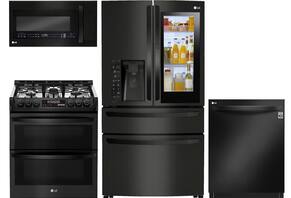 Refrigerator, range, dishwasher and microwave