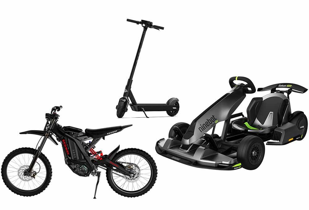 Electric Scooter, Bike and Cart