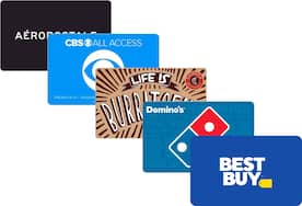 Best Buy e-Gift Card, Aeropostale, CBS All Access, Chipotle and Dominoβs gift cards