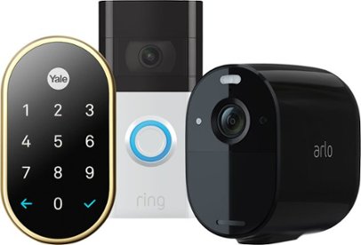 Security camera, video doorbell and smart lock