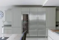 Refrigerator in kitchen