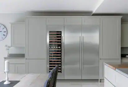 Refrigerator in kitchen