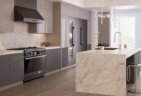 Kitchen with Dacor contemporary collection appliances