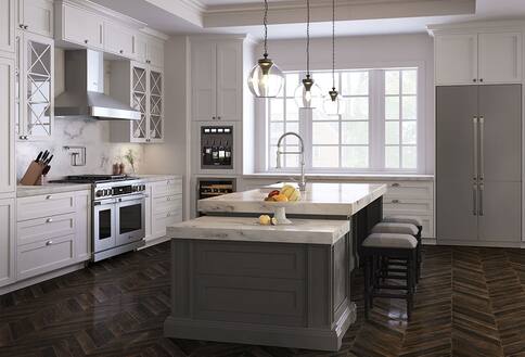 Kitchen with Dacor professional collection appliances