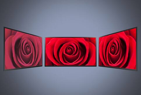 TVs showing viewing angles