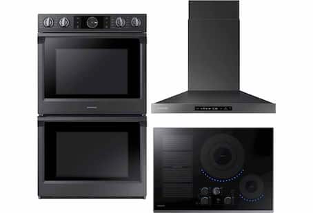 Wall oven, cooktop, range hood