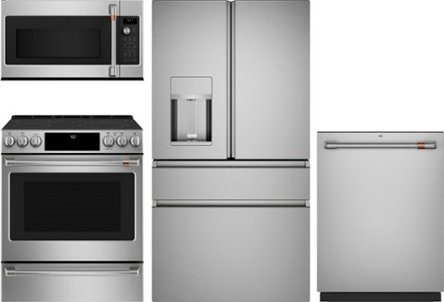 Refrigerator, dishwasher, microwave, range