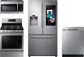 Refrigerator, dishwasher, microwave, range