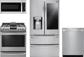 Refrigerator, dishwasher, microwave, range