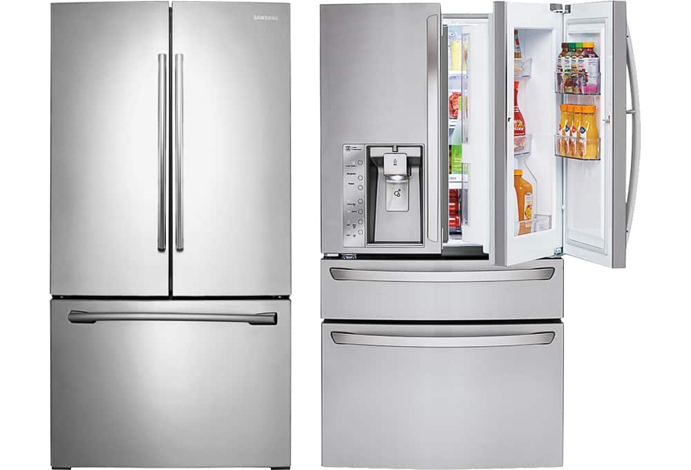 French-door refrigerators