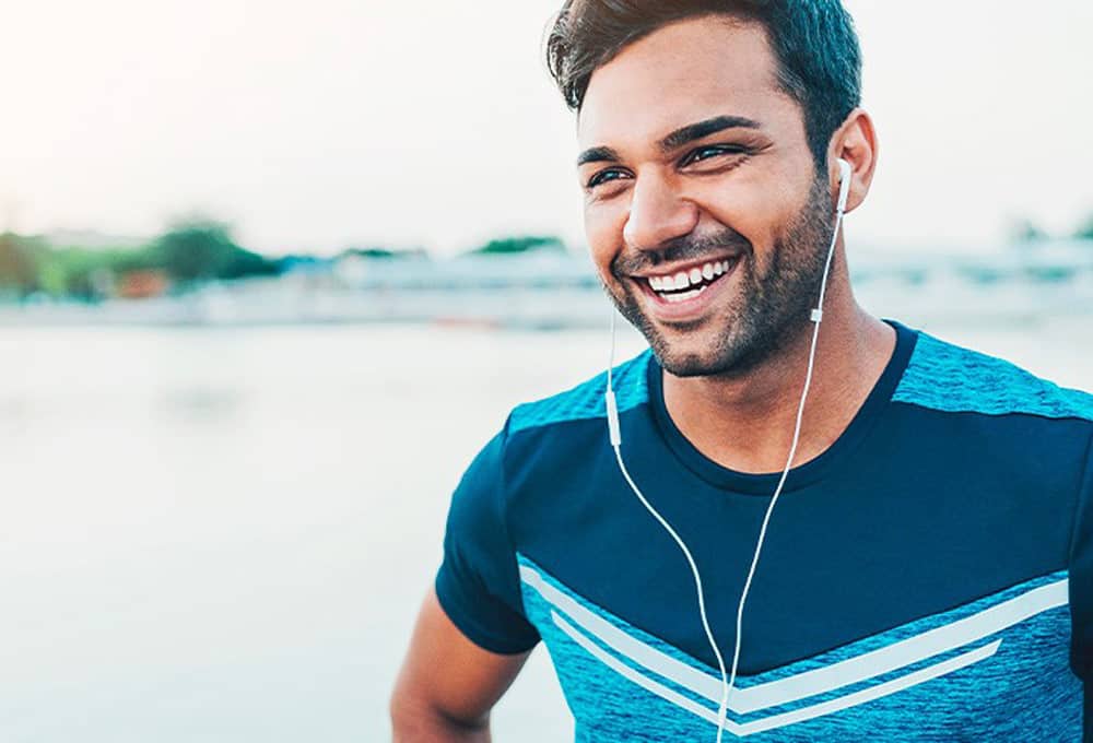 Man with fitness gear