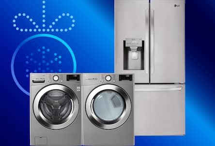 Washer, dryer and refrigerator