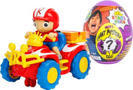 Toy remote control vehicle and mystery egg 