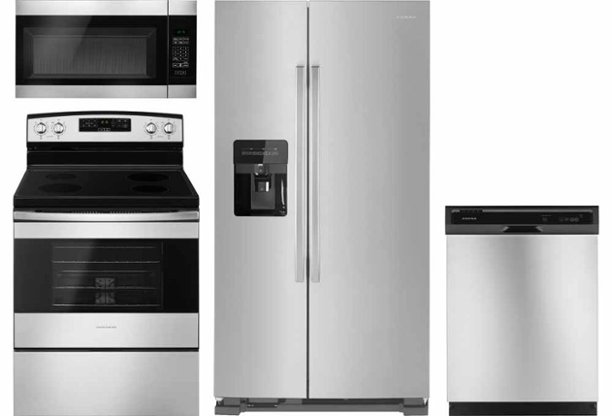 Refridgerator, dishwasher, microwave, range