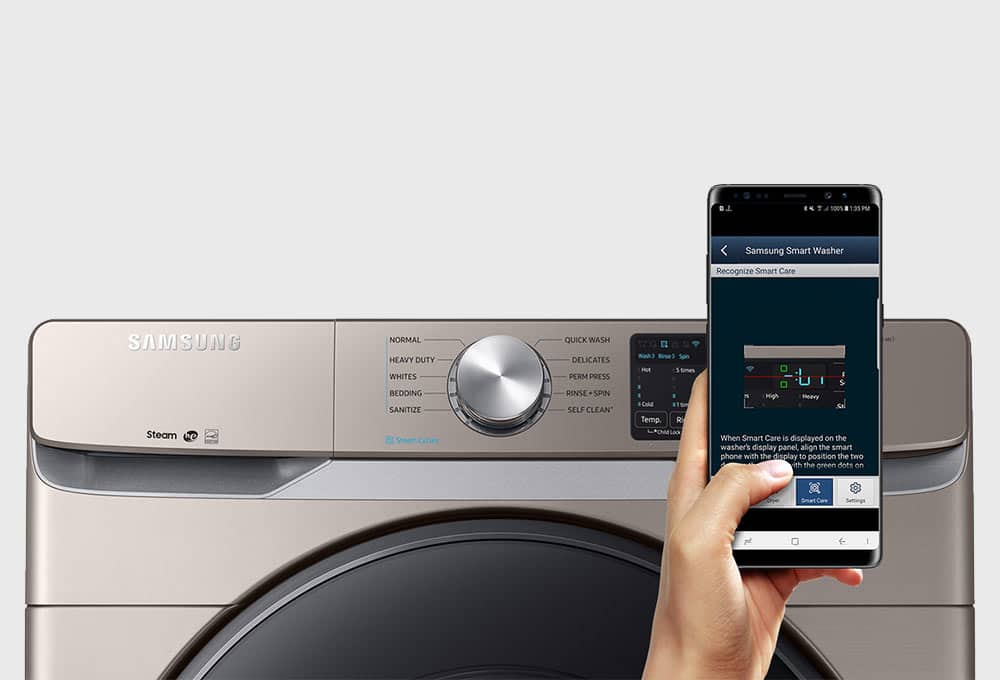 Washer and smartphone