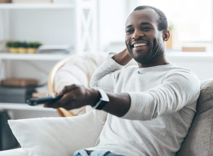 Person using remote control