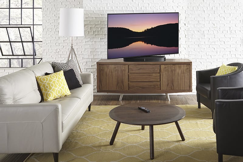 TV on swivel base
