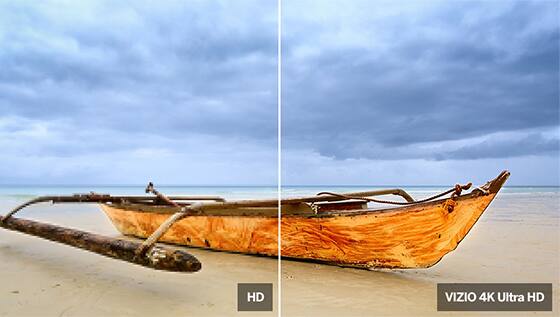Split screen, HD, VIZIO 4K Ultra HD
