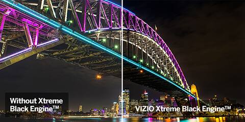 Without xtreme black engine, VIZIO xtreme black engine