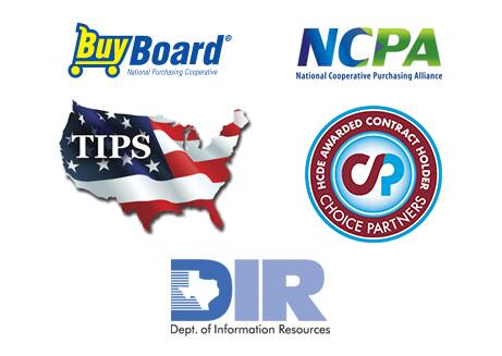 Buy Board National Purchasing Cooperative, NCPA National Cooperative Purchasing Alliance, TIPS, CP Choice Partners HCDE Awarded Contract Holder, DIR Department of Information Resources