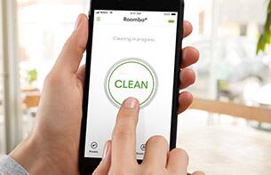 Person using app on smartphone