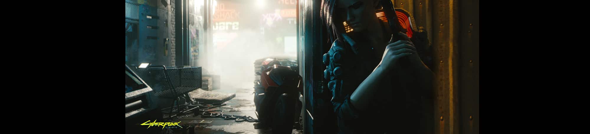 Woman hiding in alley