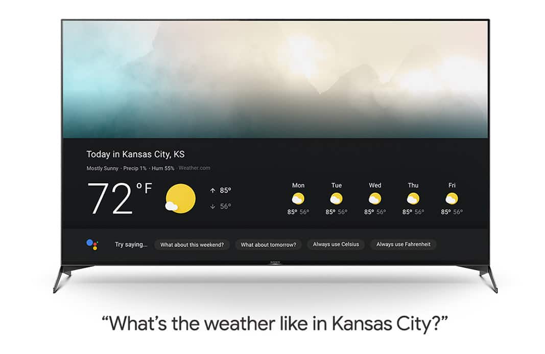 TV with voice commands