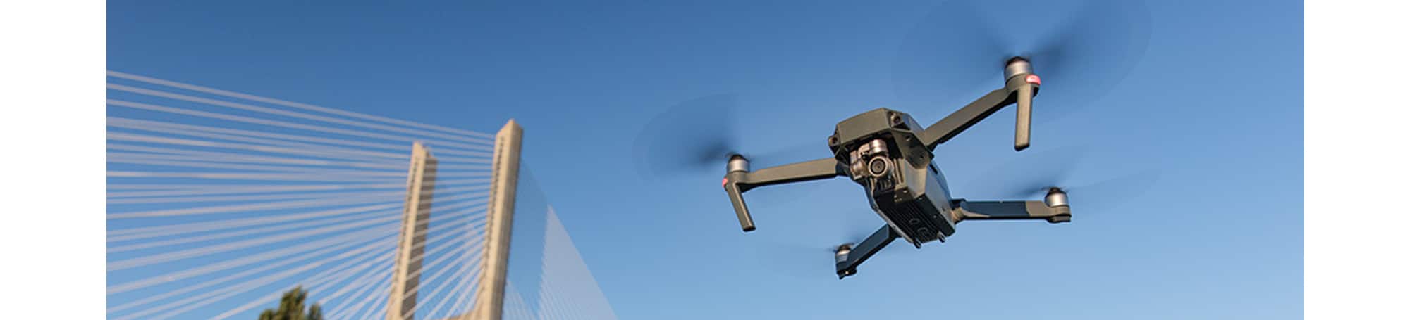 Drone flying in the sky