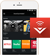 TV, remote, streaming content