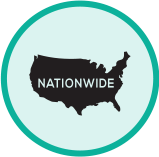 Nationwide coverage.