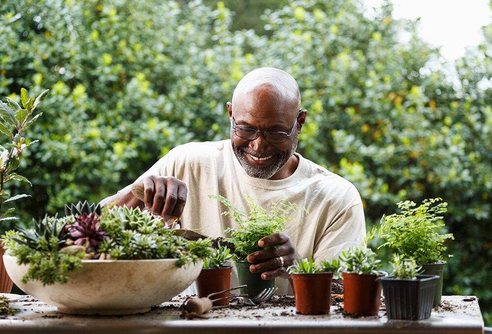 Senior gardening