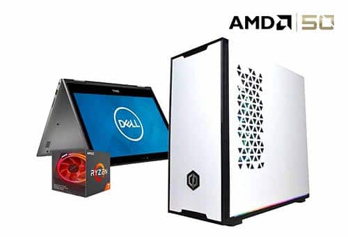 Laptop, gaming desktop, AMD processor, AMD 50 years