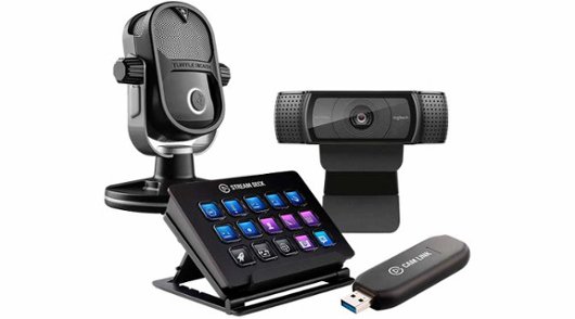 Webcam, microphone and USB keypad