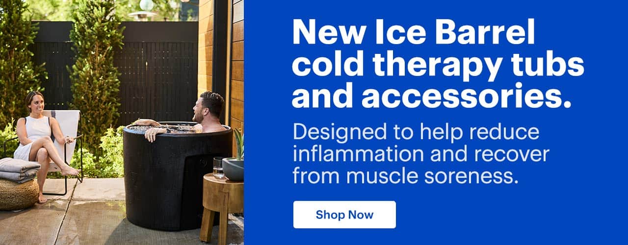 New Ice Barrel cold therapy tubs and accessories. Designed to help reduce inflammation and recover from muscle soreness. Shop now.