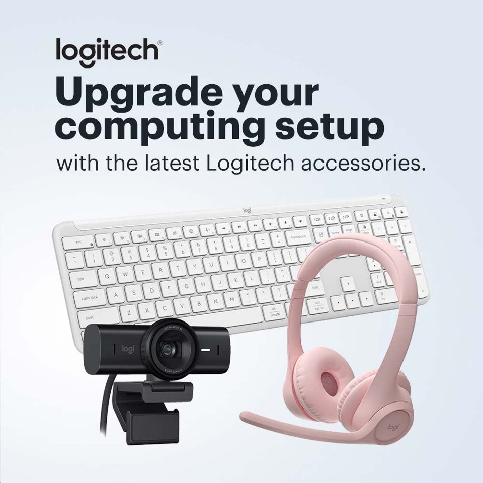 Upgrade your computing setup with the latest Logitech accessories.