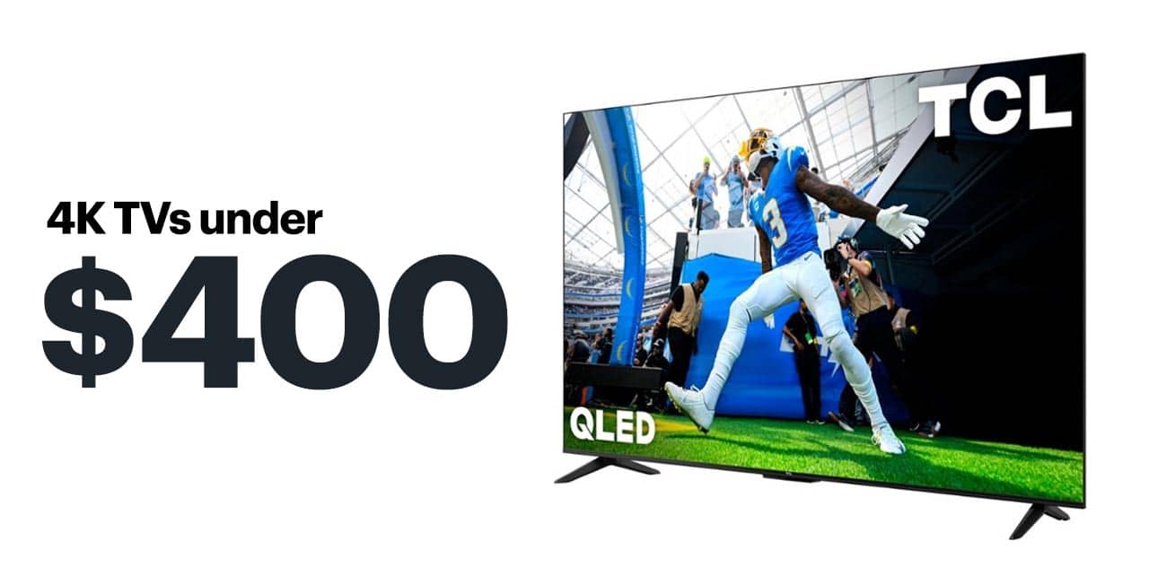 4K TVs under $400.