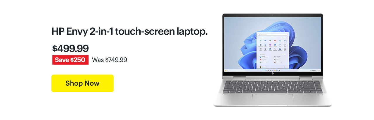 HP Envy 2-in-1 touch-screen laptop. Shop Now.