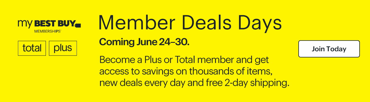 Member Deals Days. Coming June 24–30. Become a Plus or Total member and get access to savings on thousands of items, new deals every day and free 2-day shipping. Join Today.