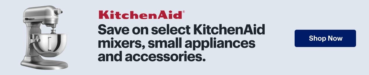 Save on select KitchenAid mixers, small appliances and accessories. Shop now.