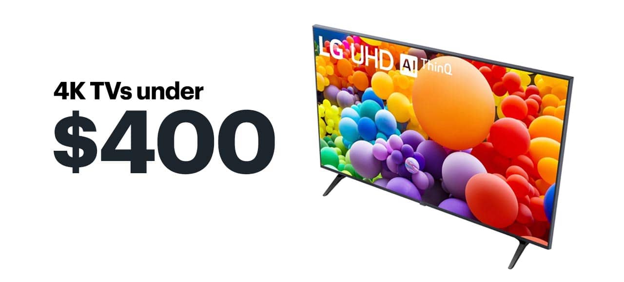 4K TVs under $400.