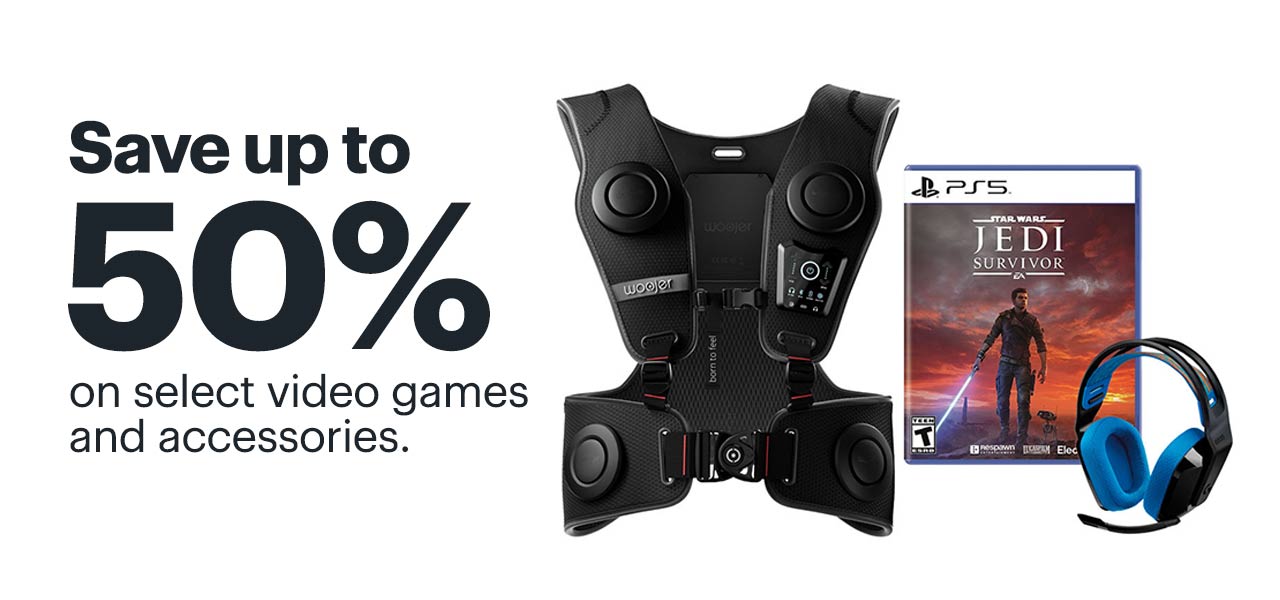 Save up to 50% on select video games and accessories. 