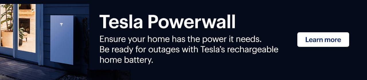 Tesla Powerwall. Ensure your home has the power it needs. Be ready for outages with Tesla's rechargeable home battery. Learn more.