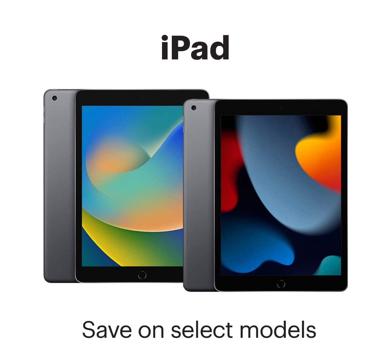 iPad. Save on select models