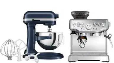 Coffee maker, mixer and blender