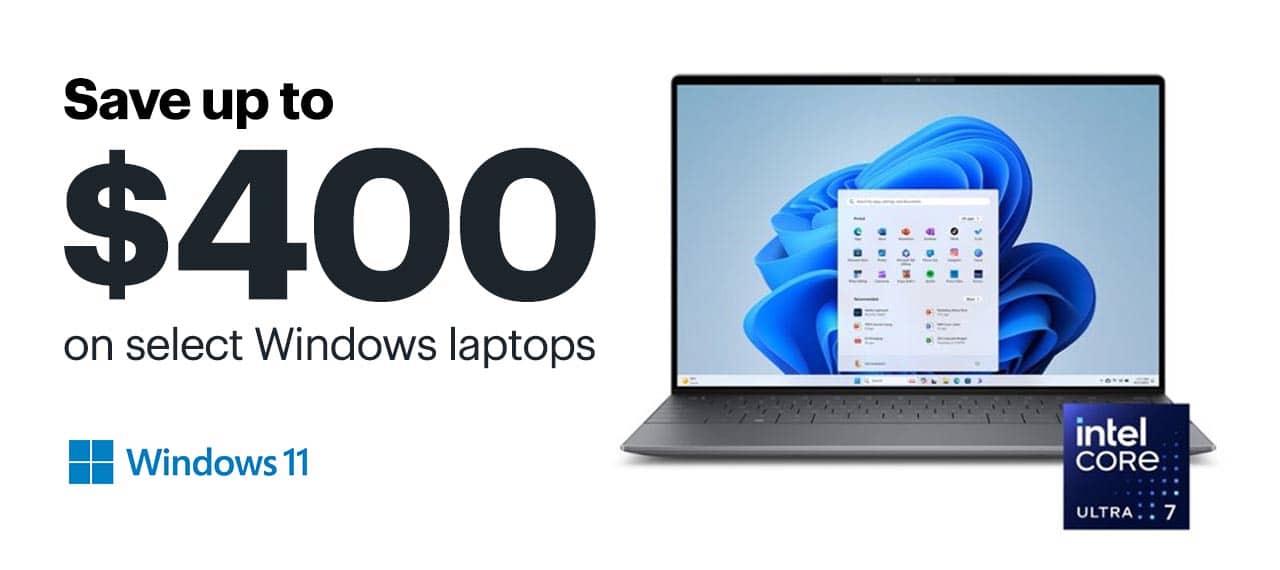 Save up to $400 on select Windows laptops. Shop now.