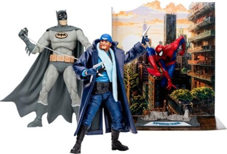 Spider-Man, Captain Boomerang and Batman figures