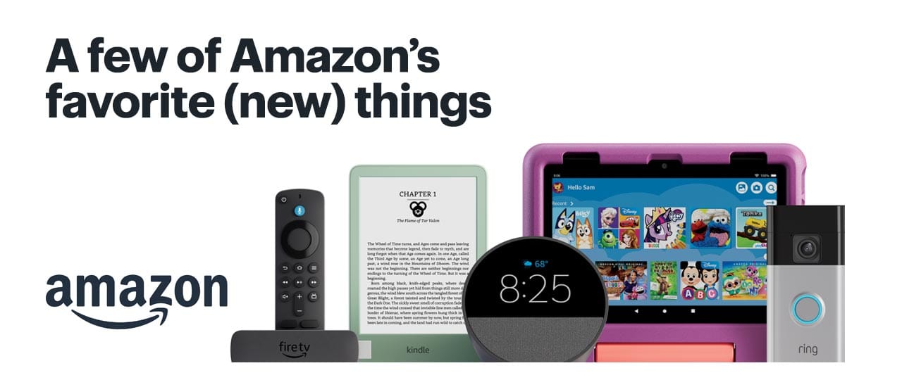 A few of Amazon's favorite (new) things. 