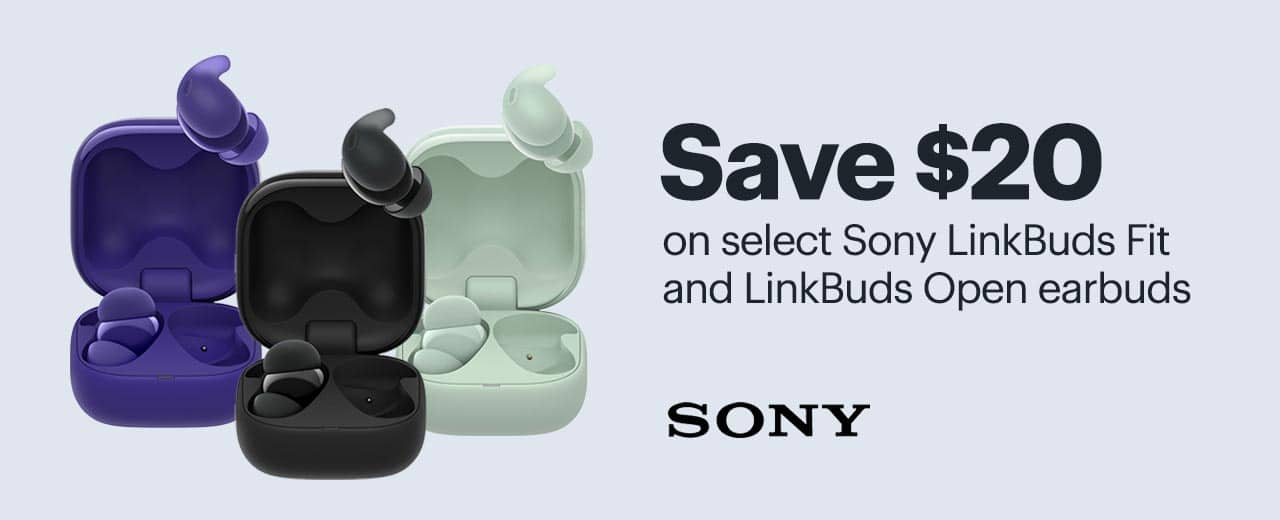 Save $20 on select Sony LinkBuds earbuds